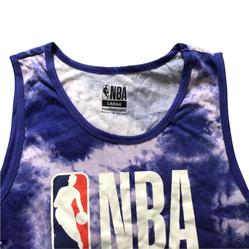 NWT - NBA Blue-Violet Tie Dye Tank Top (Size: L) - Picture 2 of 3